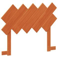 Tête de lit marron 100 cm bois massif de pin