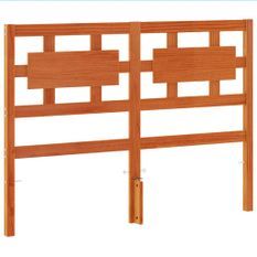 Tête de lit marron 135 cm bois massif de pin