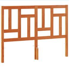 Tête de lit marron 135 cm bois massif de pin