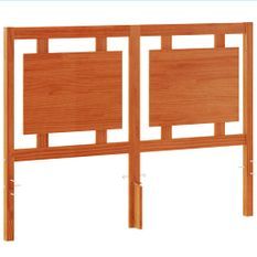 Tête de lit marron 135 cm bois massif de pin