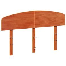 Tête de lit marron 135 cm bois massif de pin