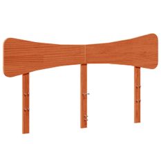 Tête de lit cire marron 140 cm bois massif de pin