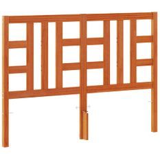 Tête de lit marron 150 cm bois massif de pin