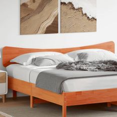 Tête de lit cire marron 200 cm bois massif de pin
