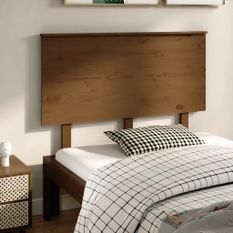 Tête de lit Marron miel 124x6x82,5 cm Bois massif de pin