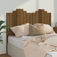 Tête de lit Marron miel 146x4x110 cm Bois massif de pin
