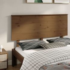 Tête de lit Marron miel 154x6x82,5 cm Bois massif de pin