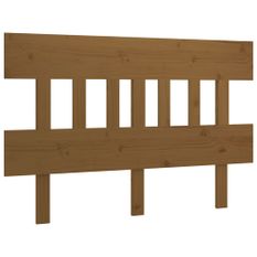 Tête de lit Marron miel 203,5x3x81 cm Bois massif de pin