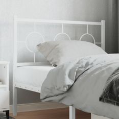 Tête de lit métal blanc 100 cm