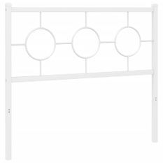 Tête de lit métal blanc 100 cm