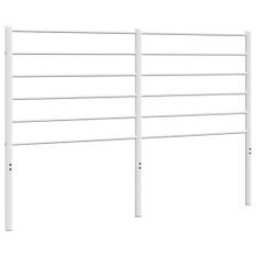 Tête de lit métal blanc 120 cm