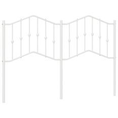 Tête de lit métal blanc 135 cm