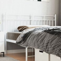 Tête de lit métal blanc 150 cm