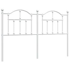 Tête de lit métal blanc 150 cm