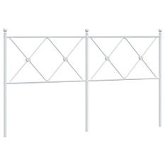 Tête de lit métal blanc 150 cm