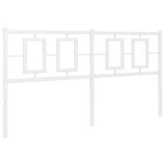 Tête de lit métal blanc 160 cm