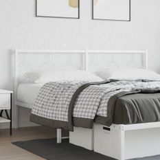 Tête de lit métal blanc 180 cm