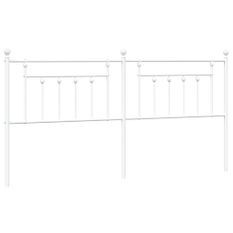 Tête de lit métal blanc 193 cm