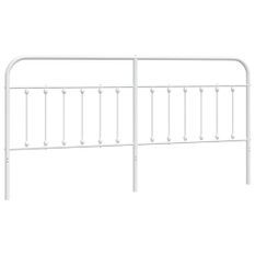 Tête de lit métal blanc 193 cm