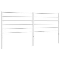 Tête de lit métal blanc 193 cm