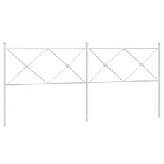 Tête de lit métal blanc 193 cm