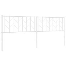 Tête de lit métal blanc 200 cm