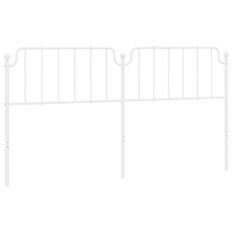 Tête de lit métal blanc 200 cm