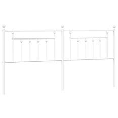 Tête de lit métal blanc 200 cm