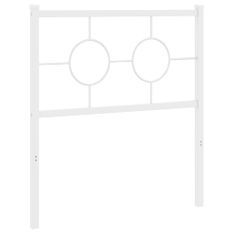 Tête de lit métal blanc 75 cm