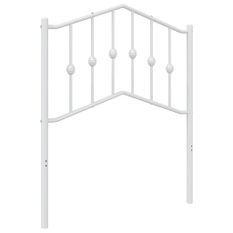 Tête de lit métal blanc 75 cm