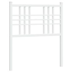 Tête de lit métal blanc 75 cm