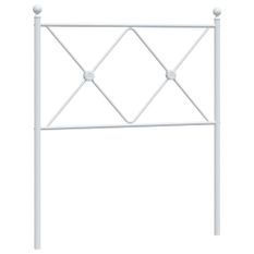 Tête de lit métal blanc 75 cm