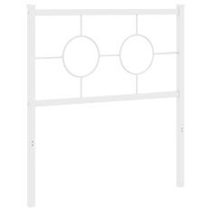 Tête de lit métal blanc 80 cm