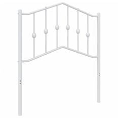 Tête de lit métal blanc 80 cm