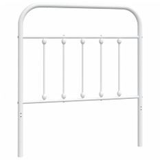 Tête de lit métal blanc 80 cm