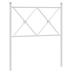 Tête de lit métal blanc 80 cm