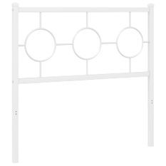 Tête de lit métal blanc 90 cm