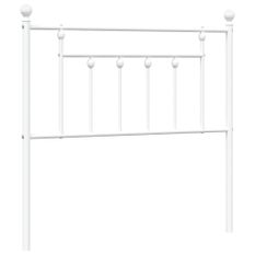 Tête de lit métal blanc 90 cm
