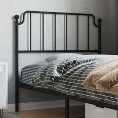 Tête de lit métal noir 100 cm