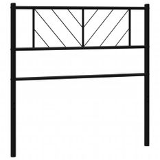 Tête de lit métal noir 100 cm