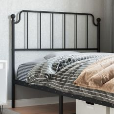 Tête de lit métal noir 107 cm