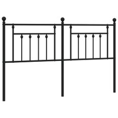 Tête de lit métal noir 180 cm