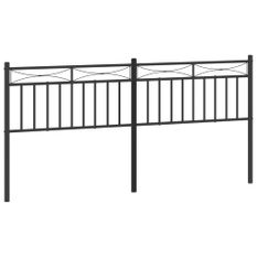 Tête de lit métal noir 180 cm