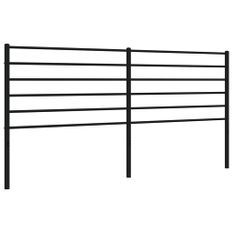 Tête de lit métal noir 193 cm