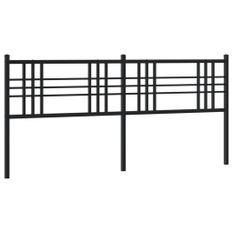 Tête de lit métal noir 193 cm