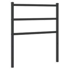 Tête de lit métal noir 75 cm