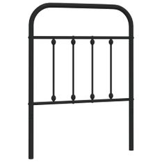 Tête de lit métal noir 75 cm