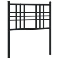 Tête de lit métal noir 75 cm