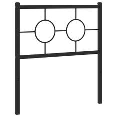 Tête de lit métal noir 80 cm