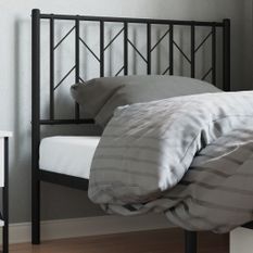 Tête de lit métal noir 90 cm